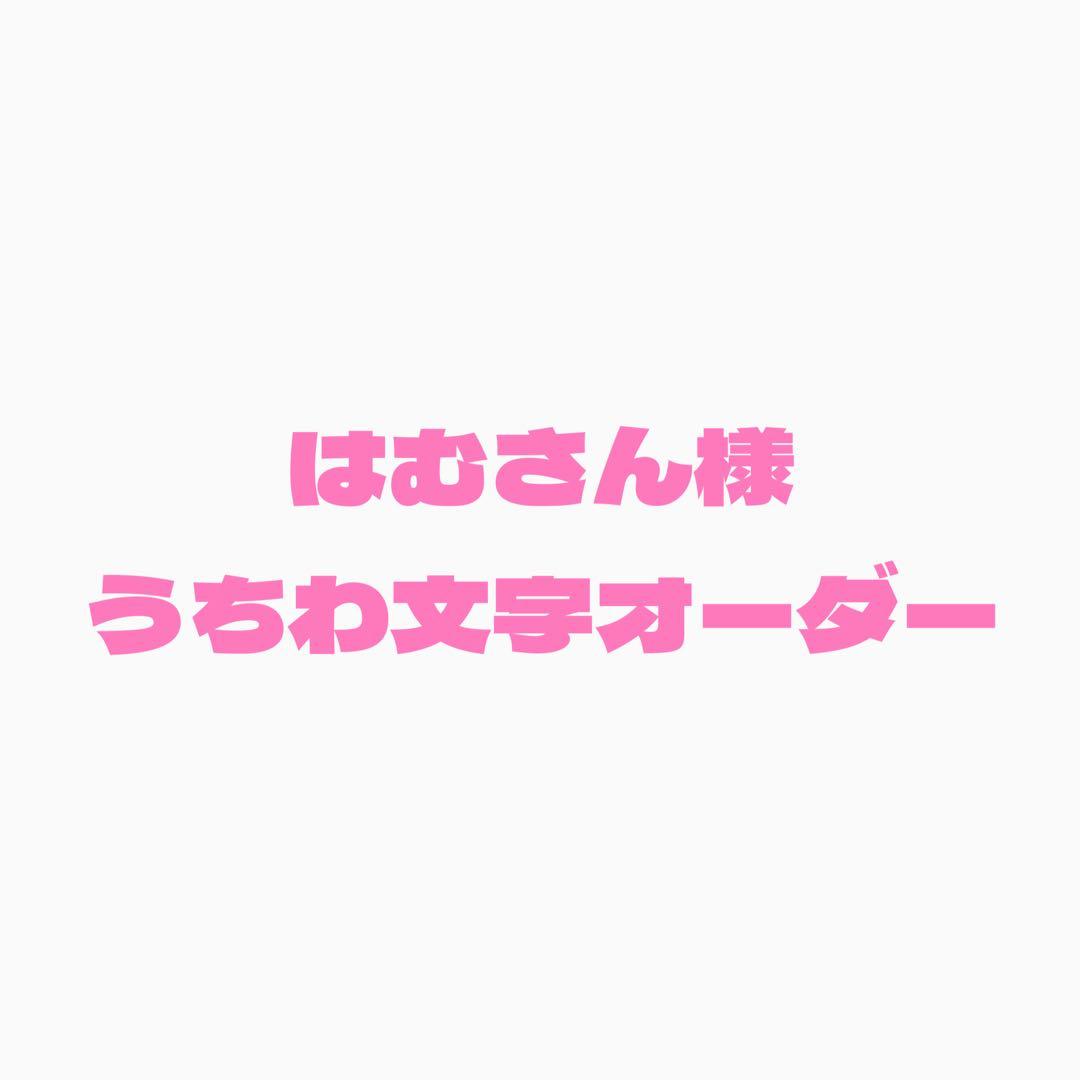 はむさんさま専用　うちわ文字オーダー