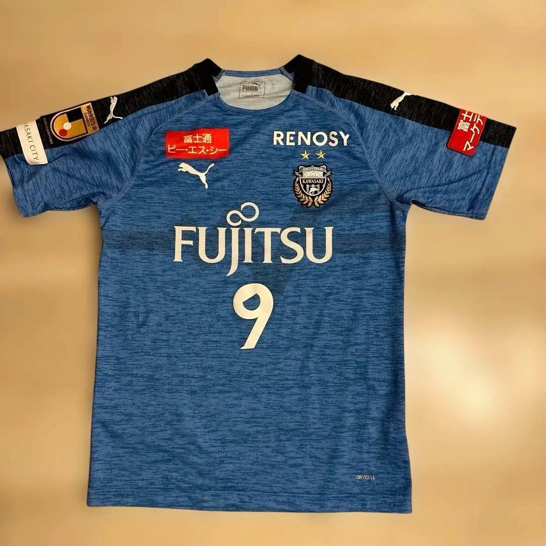 川崎フロンターレ　ユニフォーム　2019年 レアンドロダミアン　9 サイン入り