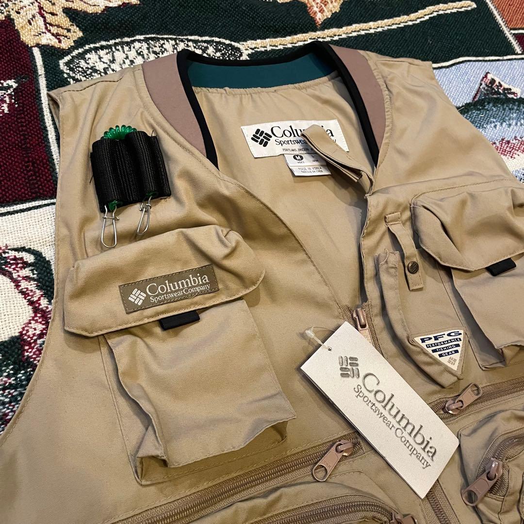 タグ付デッドストック 90's ColumbiaPFG フィッシングベスト極美品