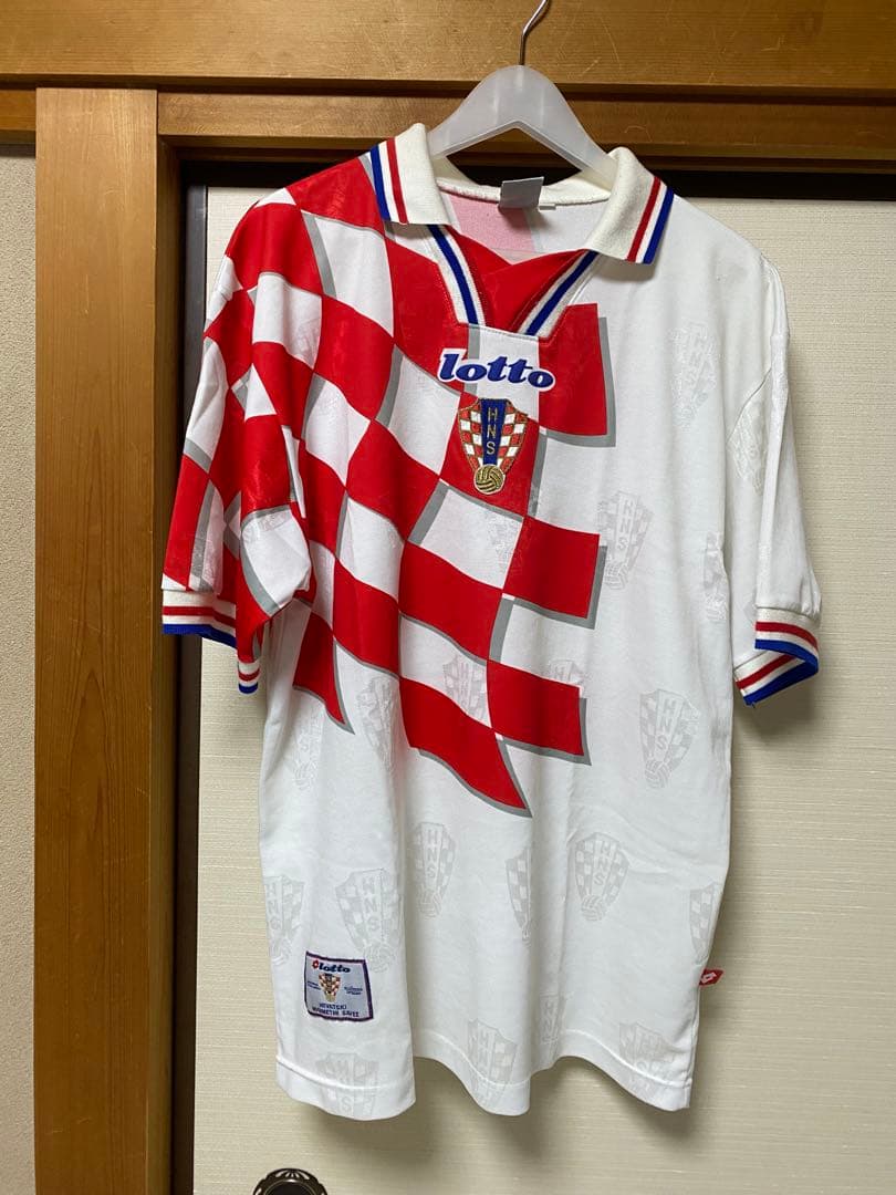ロット クロアチア代表 ユニフォーム ゲームシャツ 半袖L 98W杯 イタリア製