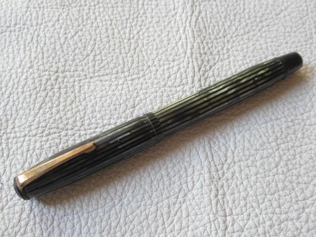 未使用 1920年頃米国製◆ウェアエバー セルロイド製 万年筆 ペン先細字14K