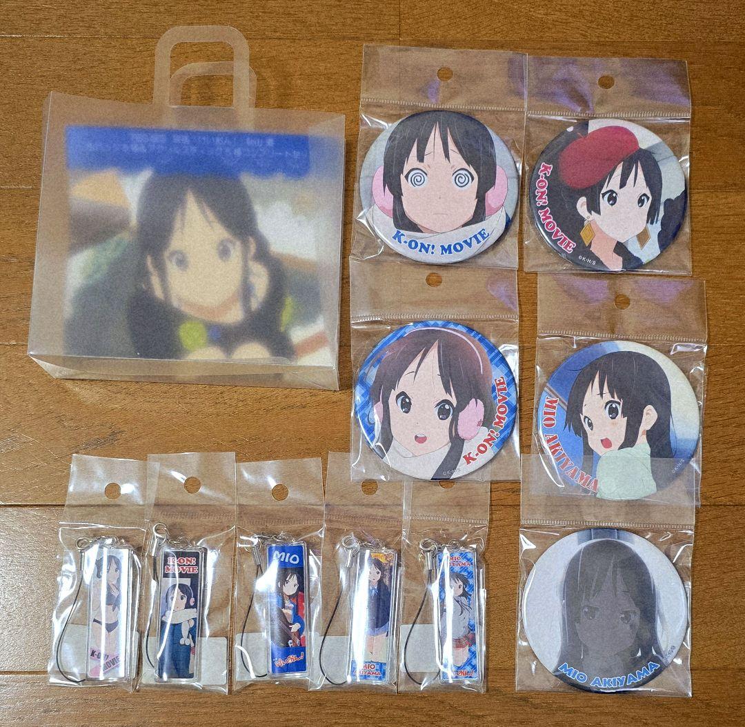 けいおん！ 秋山澪 TBS限定 缶バッジ アクリルスティック コンプリートセット