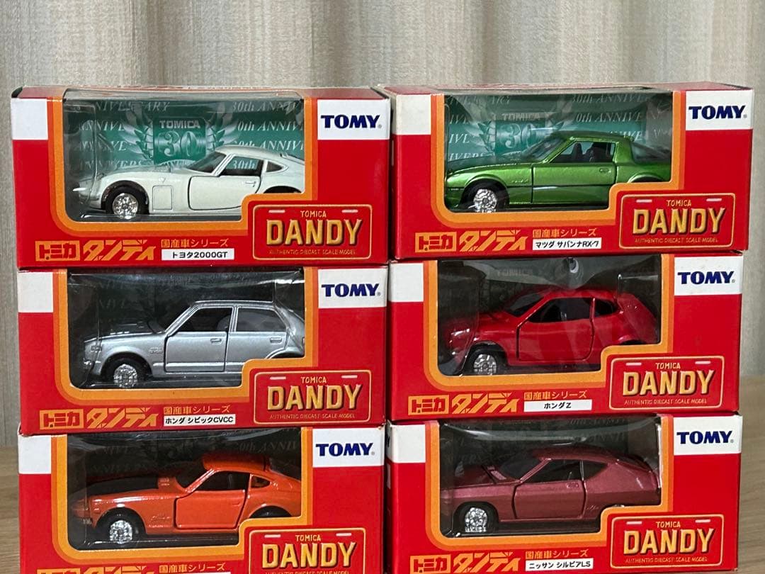 【限定品】トミカ30周年記念 トミカダンディ 6台フルコンプセット(稀少)