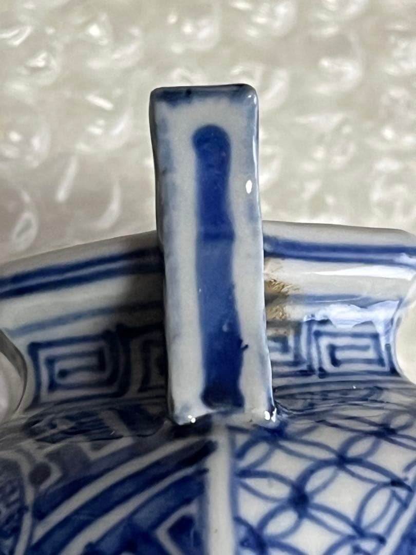 香炉　染付