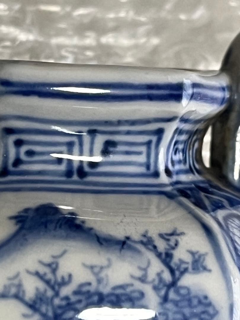 香炉　染付