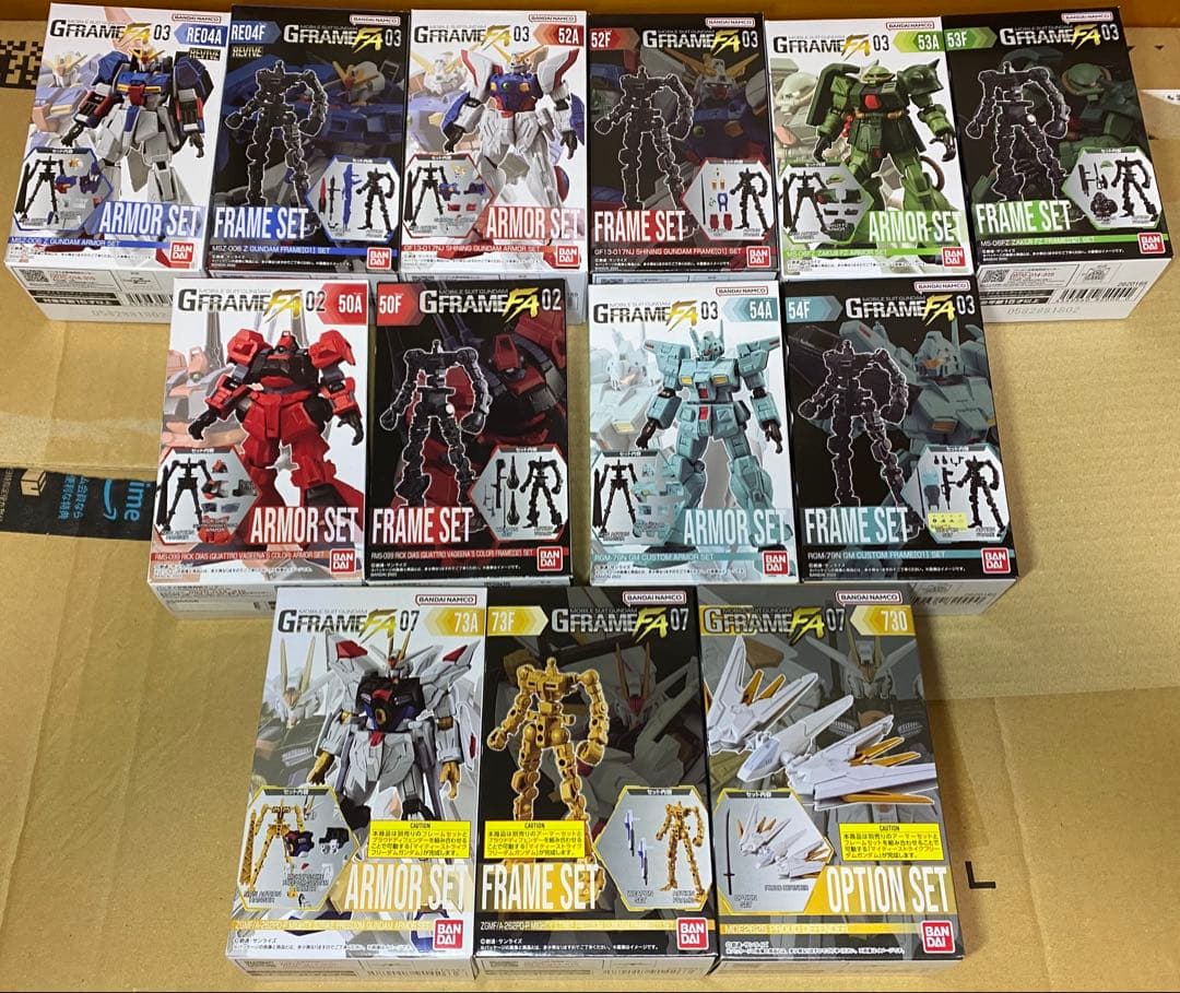 新品未開封　機動戦士ガンダム　GフレームFA 13個セット