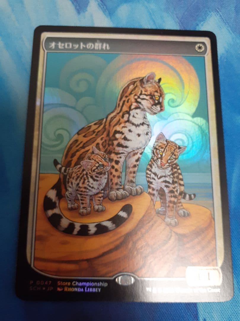 mtg オセロットの群れ　日本語　ボーダーレス　テキストレス　プロモ