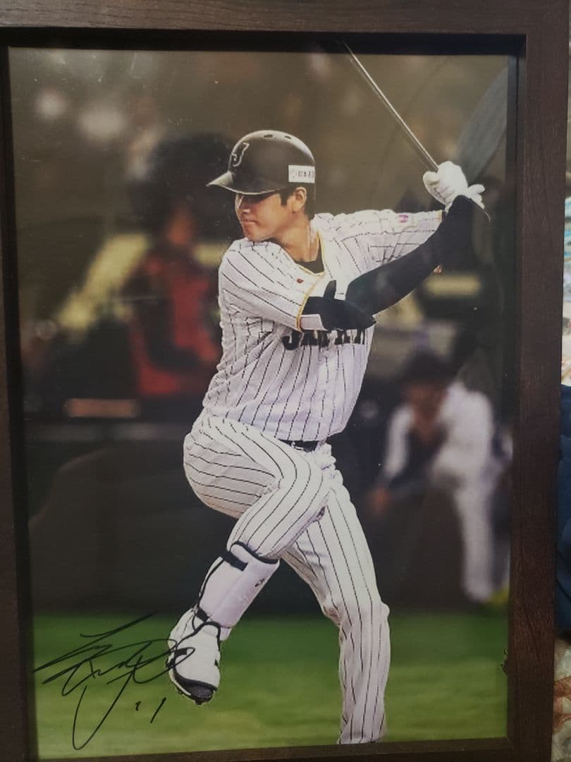 入手困難★侍ジャパン★スーパースター大型大谷翔平直筆サイン入り、フォト★