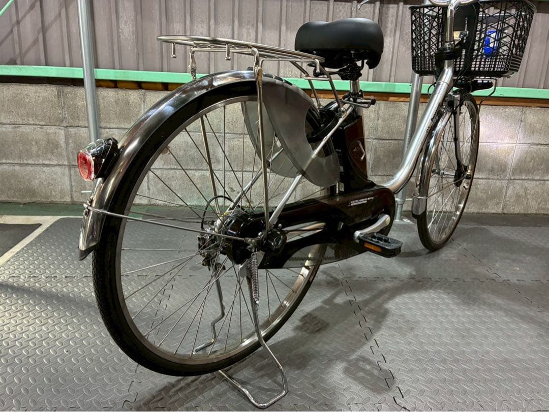 №8476 電動自転車　パナソニック　ビビDX 26インチ シルバー