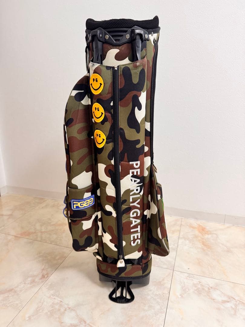 【1月中割】パーリーゲイツ　カモワッペン　レア　ゴルフバック　キャディバッグ