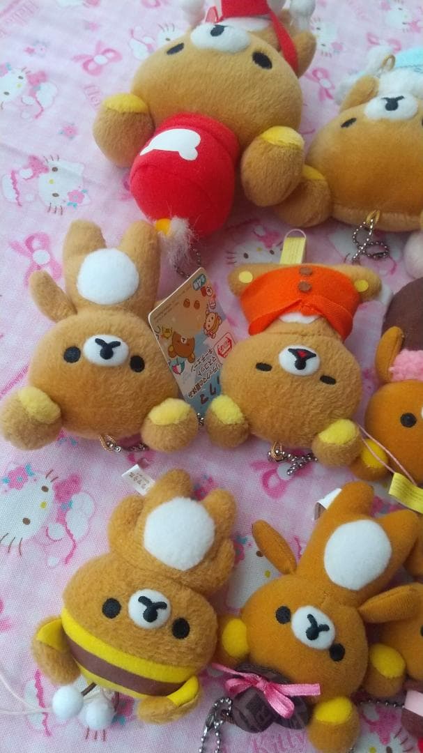リラックマ　コリラックマ　キイロイトリ　マスコットキーチェーン　ぬいぐるみ