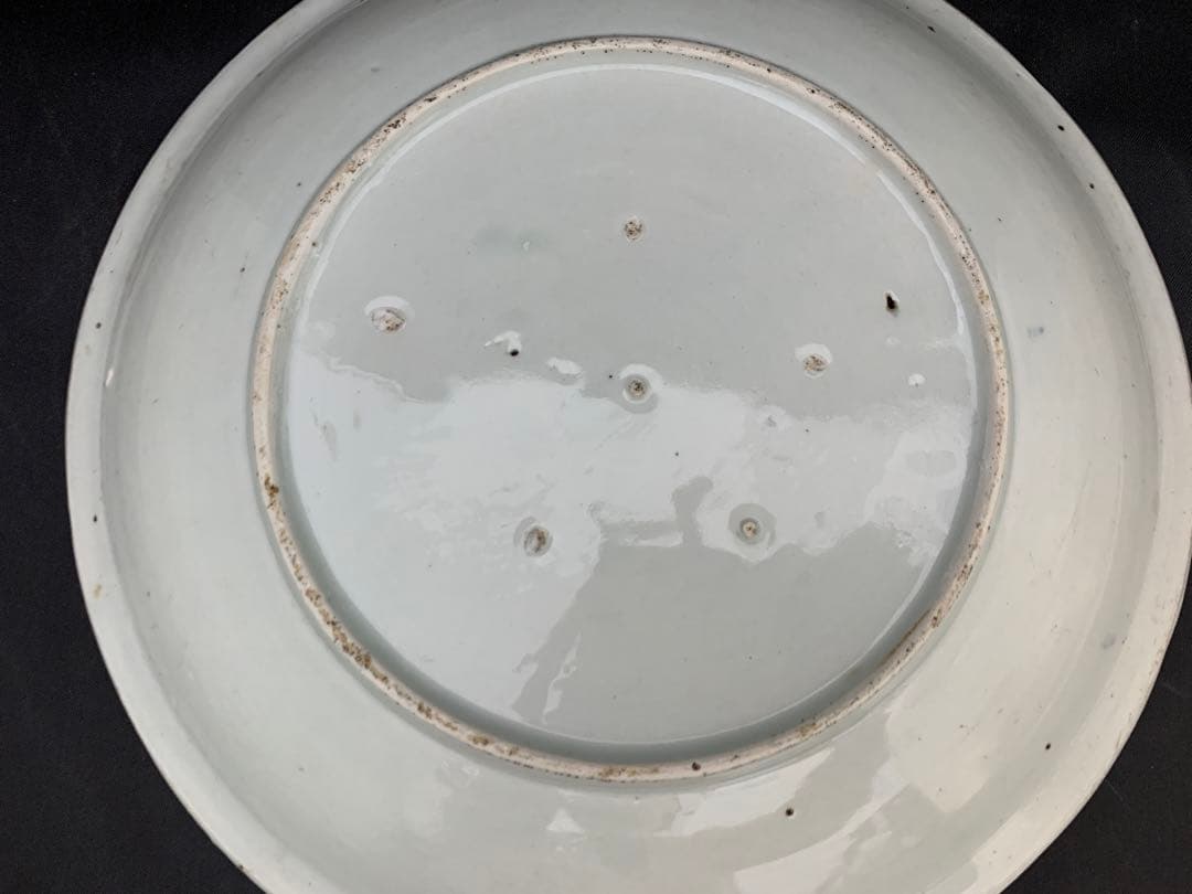古伊万里　染付　龍　大皿　約直径29.5㎝