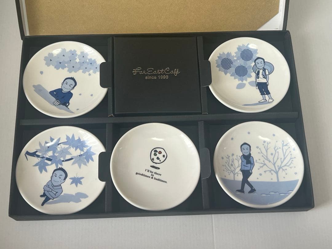 FAR EAST CAFE 小皿5枚セット③ 完売品　特製お箱入り　新品