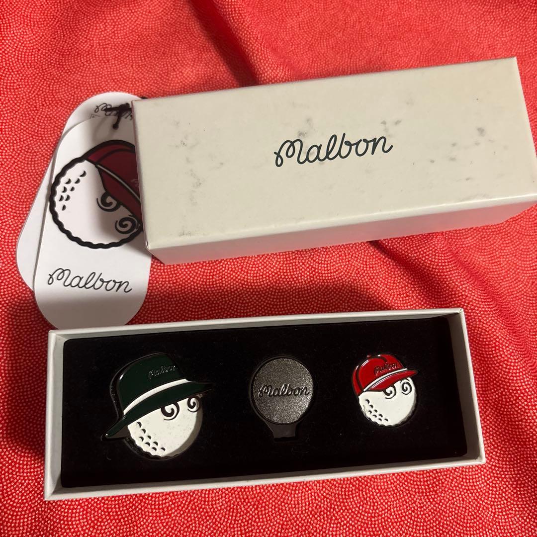 Malbon ゴルフマーカー3個セット