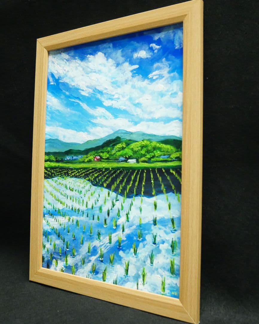 油絵 絵画 【田鏡】