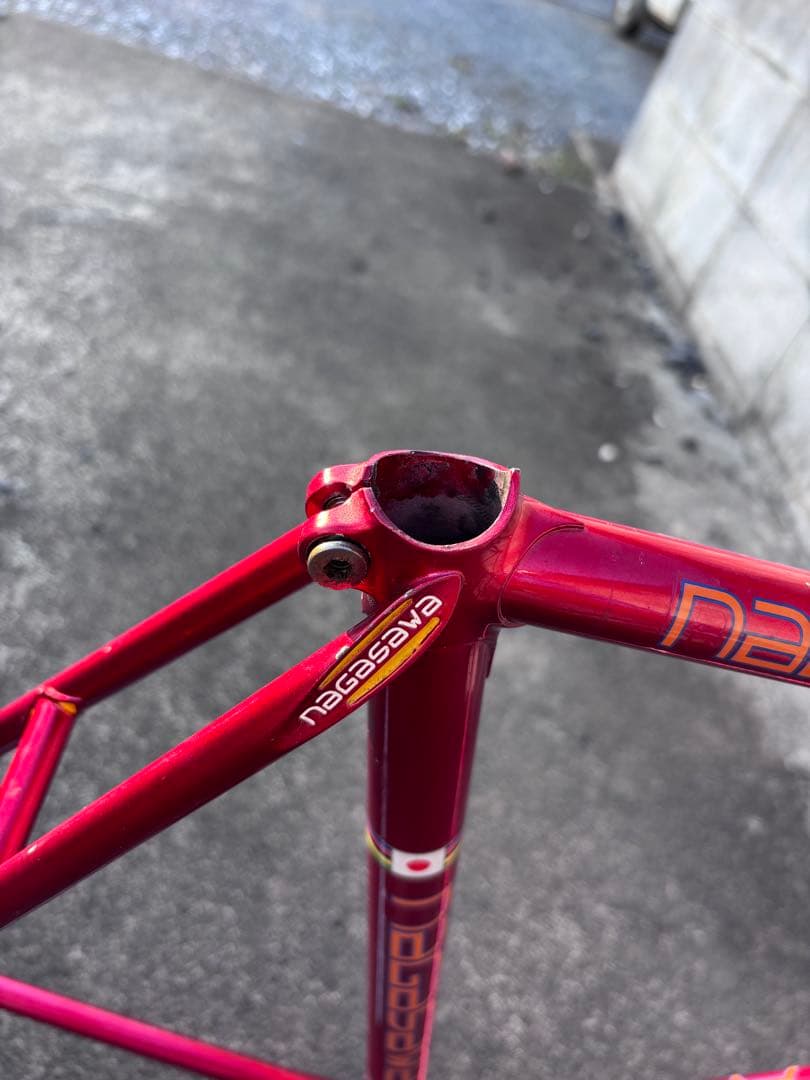 NAGASAWA ピストバイク フレーム NJS 中野レッド C-C530