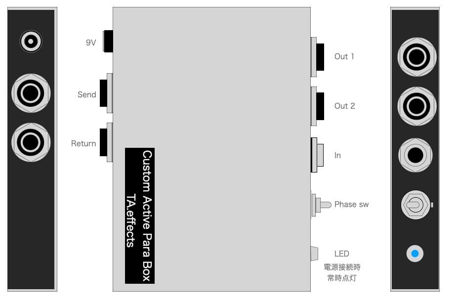ギター Active Para Box 2Out TA.effects