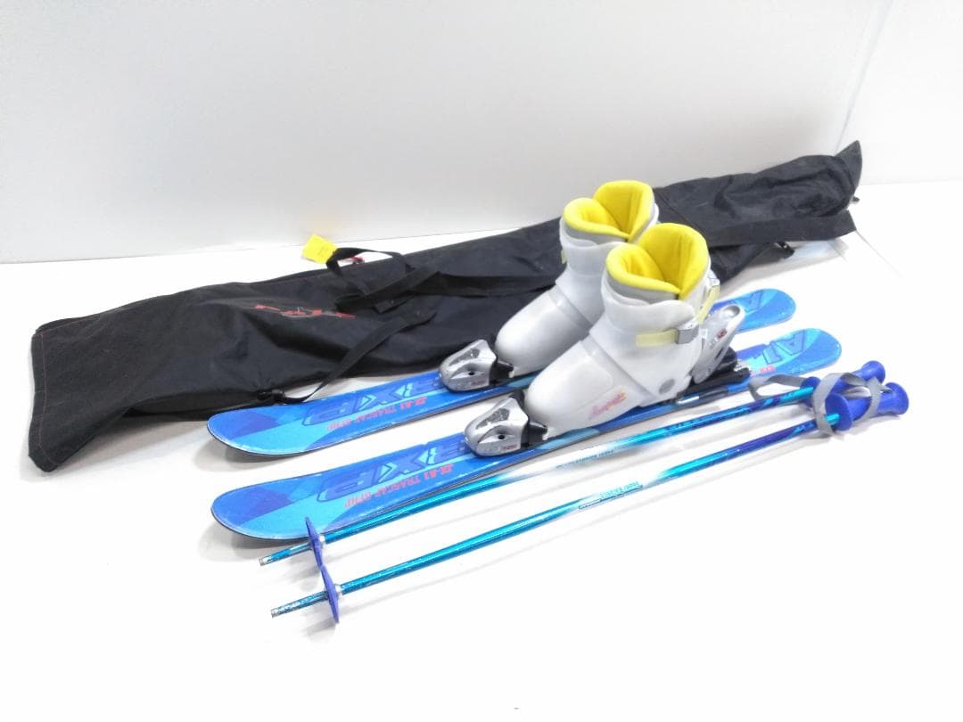 ジュニアスキー5点セット ブルーモリス 88cm ブーツ ラスぺチア 18cm◇