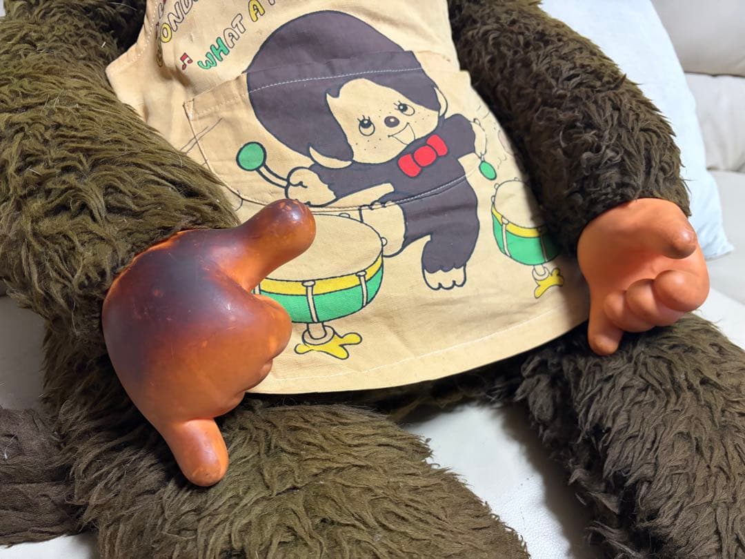 昭和レトロ　1974年セキグチのモンチッチ特大ぬいぐるみ