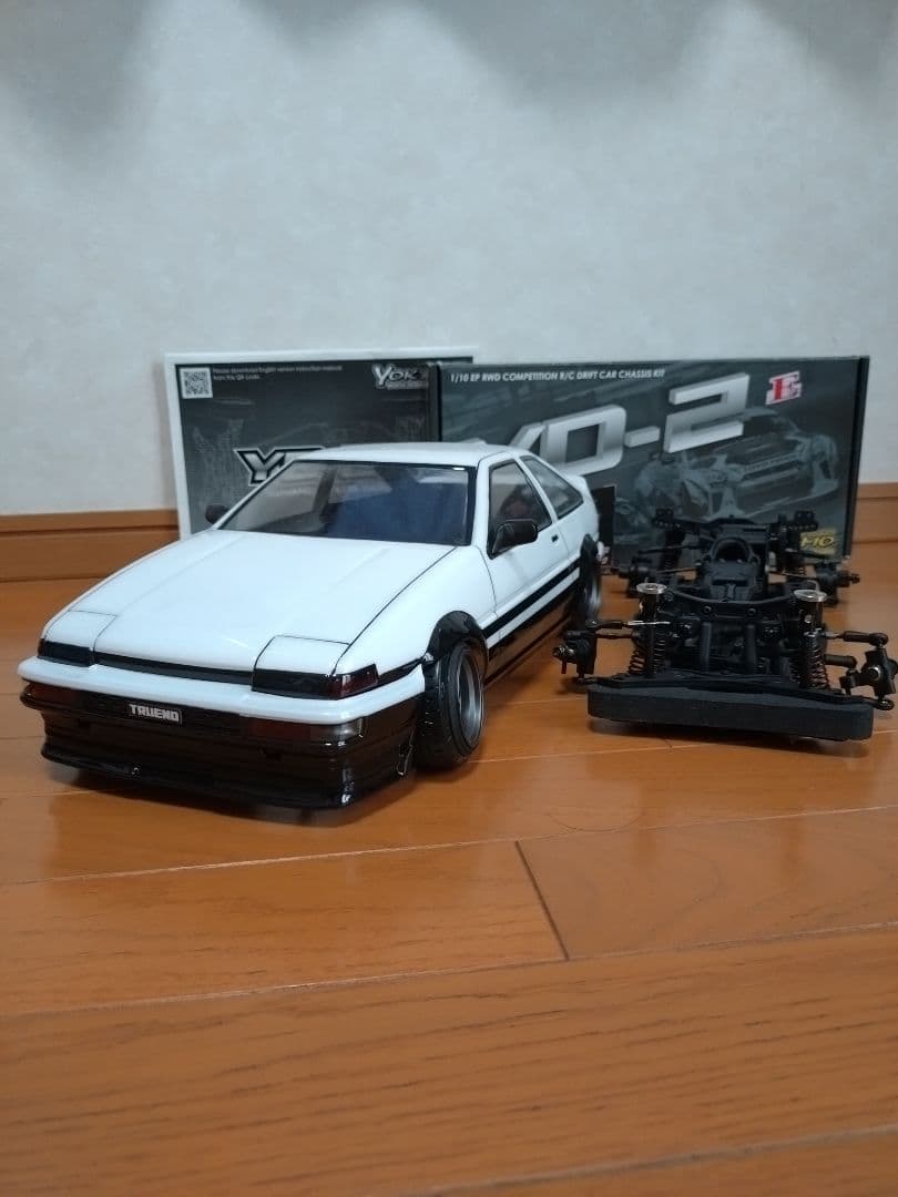 トレノ AE86 ホワイト/ブラック パンドラ ディスプレイシャーシ ete