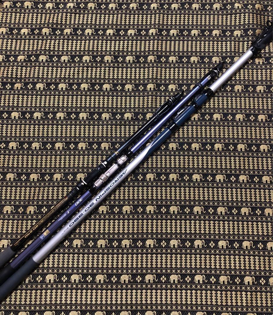 国内一流メーカー　SHIMANO＆Daiwa投げ竿 3本セット