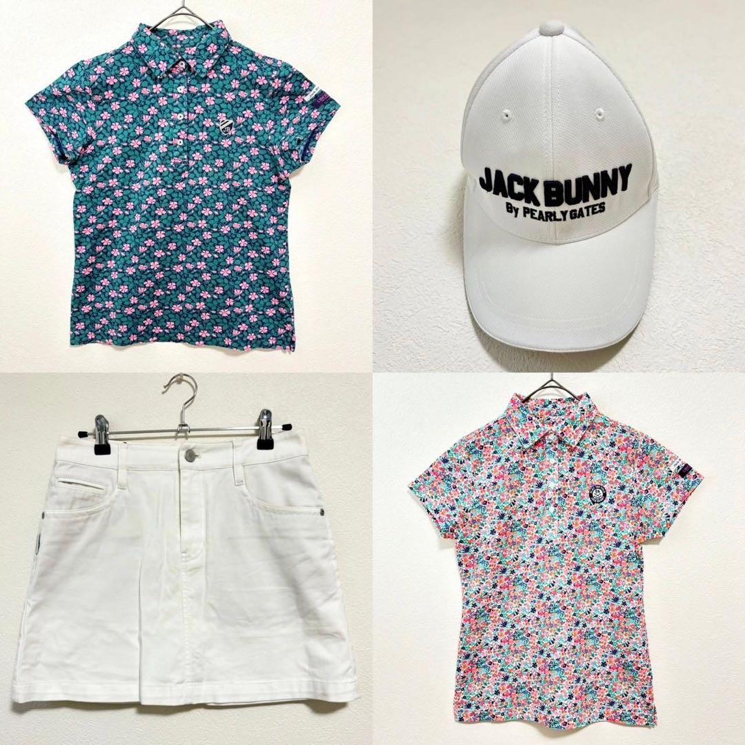 JackBunny!!ゴルフウェアセット ポロシャツ0 ミニスカート0 帽子FR