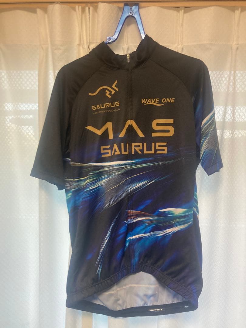 受注生産品　マサくん SAURUS WAVE ONE サイクルジャージ XL