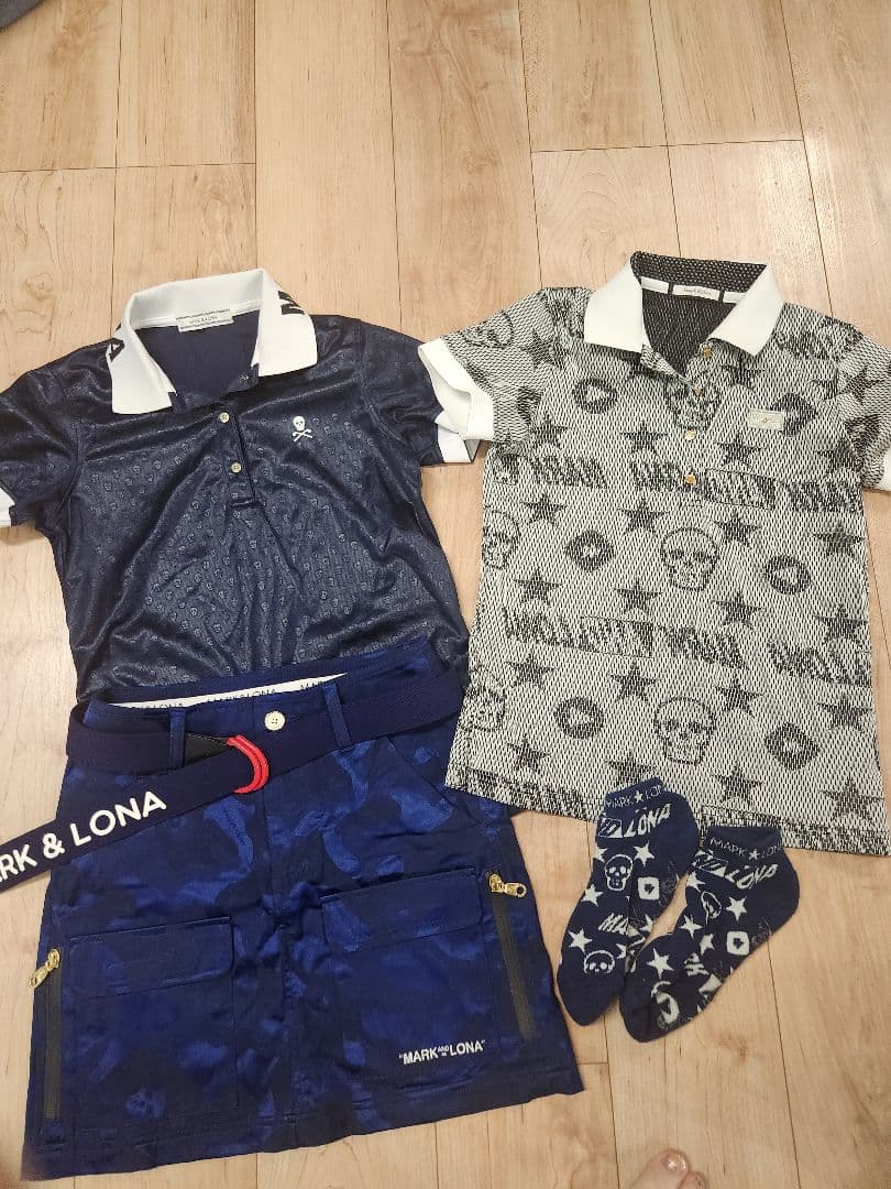 MARK & LONA ポロシャツ、スカート、ベルト、靴下セット