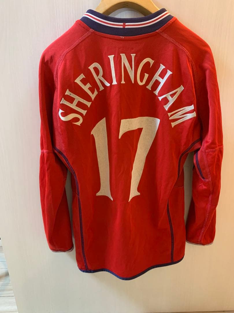 イングランド代表 サッカー　アウェイ　レトロ　リバーシブル　2002