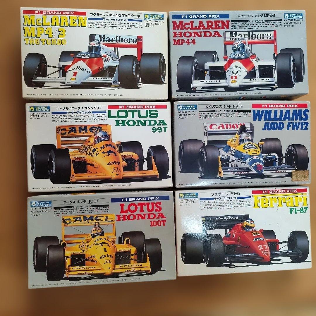 グンゼ模型F1モデルキットセット McLaren MP4/4 合計6台