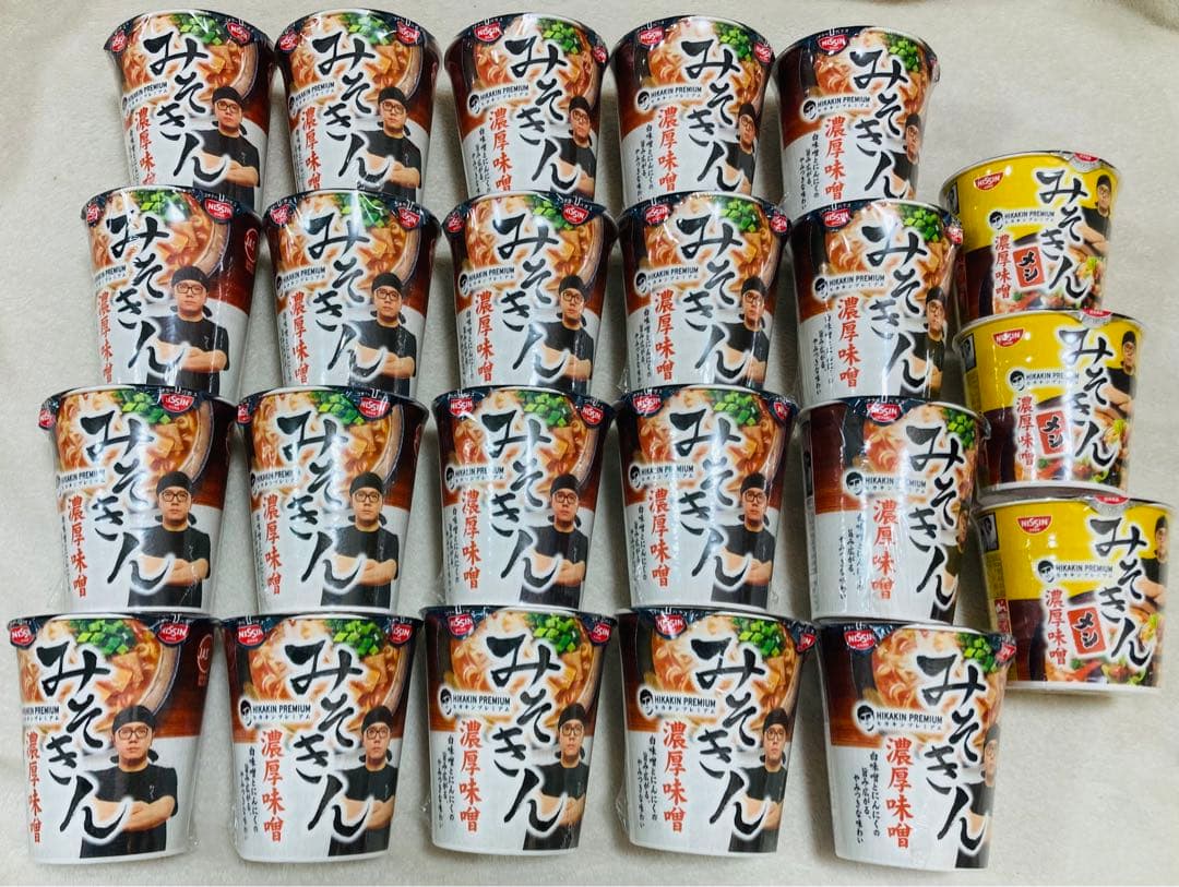 NISSIN みそきん濃厚味噌 20個　みそきん濃厚味噌メシ　3個