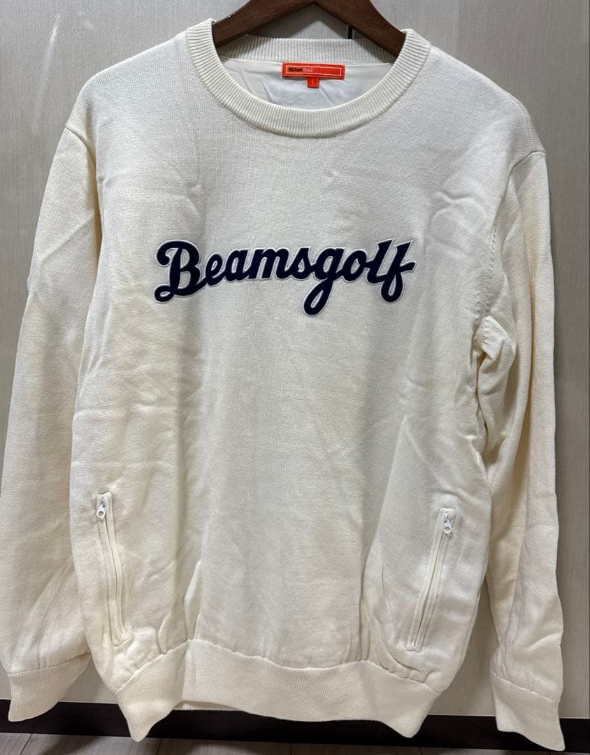 BEAMSGOLF アイボリー セーター L
