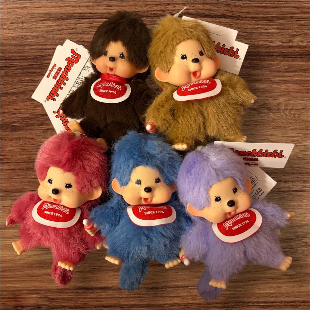 モンチッチ COLORS ぬいぐるみ キーチェーン 5色セット セキグチ　レア