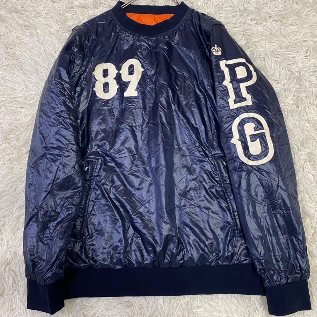 【美品✨】パーリーゲイツ 4way プルオーバー オレンジ ネイビー 5