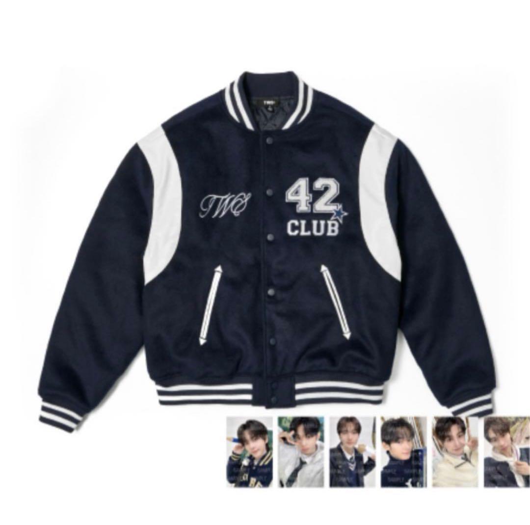 TWS [42:CLUB] VARSITY JACKET (navy) Mサイズ