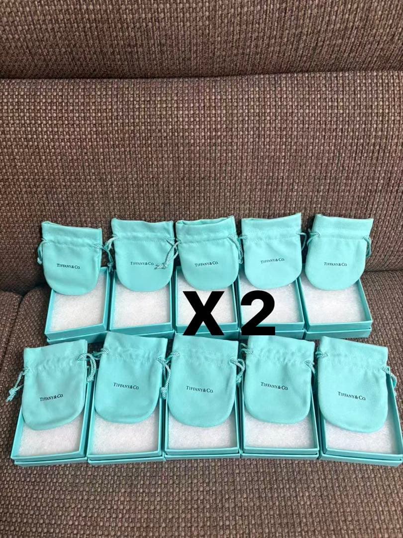 現行品　極美品Tiffany ティファニー空箱　巾着袋20セット