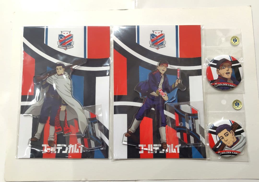 北海道コンサドーレ札幌×ゴールデンカムイ アクスタ 缶バッジ 尾形 宇佐美