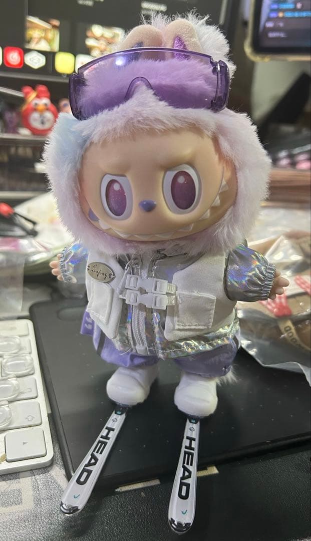 ラブブ　着せ替え服　スキー服セット　HEADスキー板付き