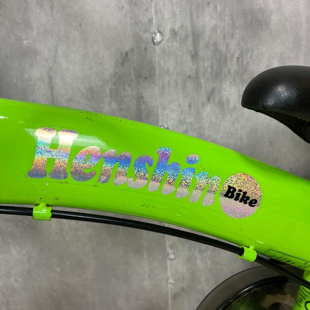 【極美品】へんしんバイク　12インチ　グリーン　緑　付属品多数