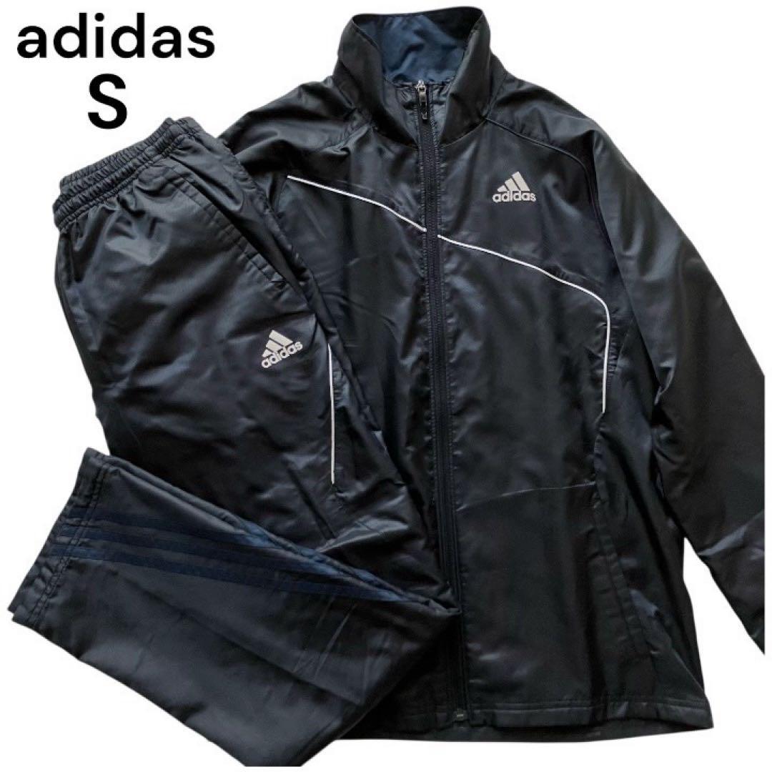 美品✨adidas アディダス ウインドブレーカー 上下セットアップ ブラック