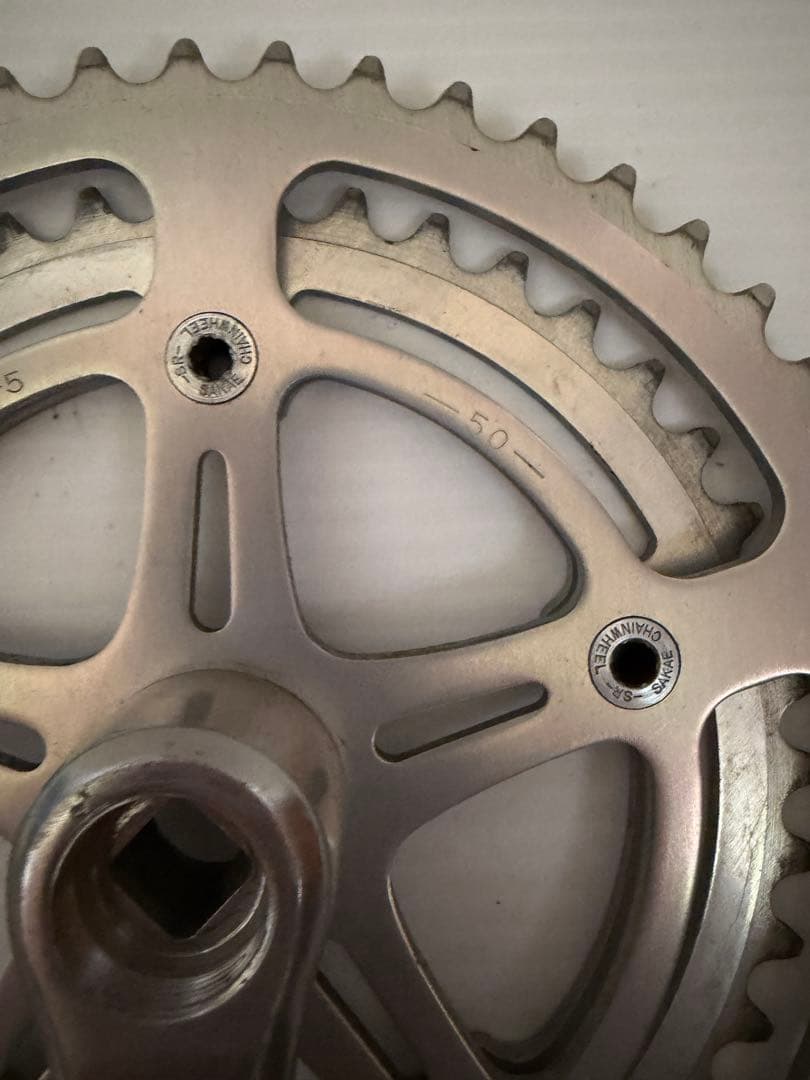 中古品 SAKAE SR APEX クランクセット 50 42