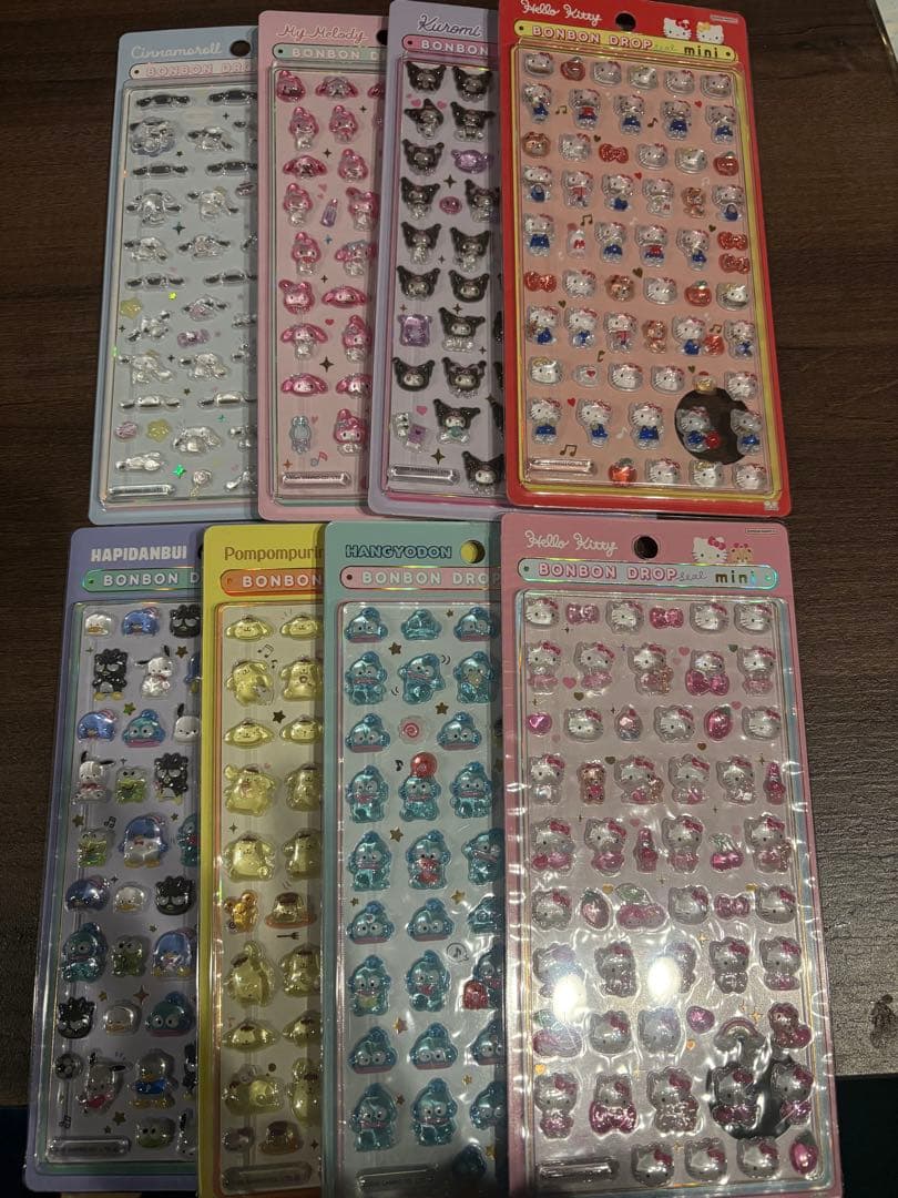 【正規品】ボンボンドロップシール サンリオmini 全8種！コンプリート