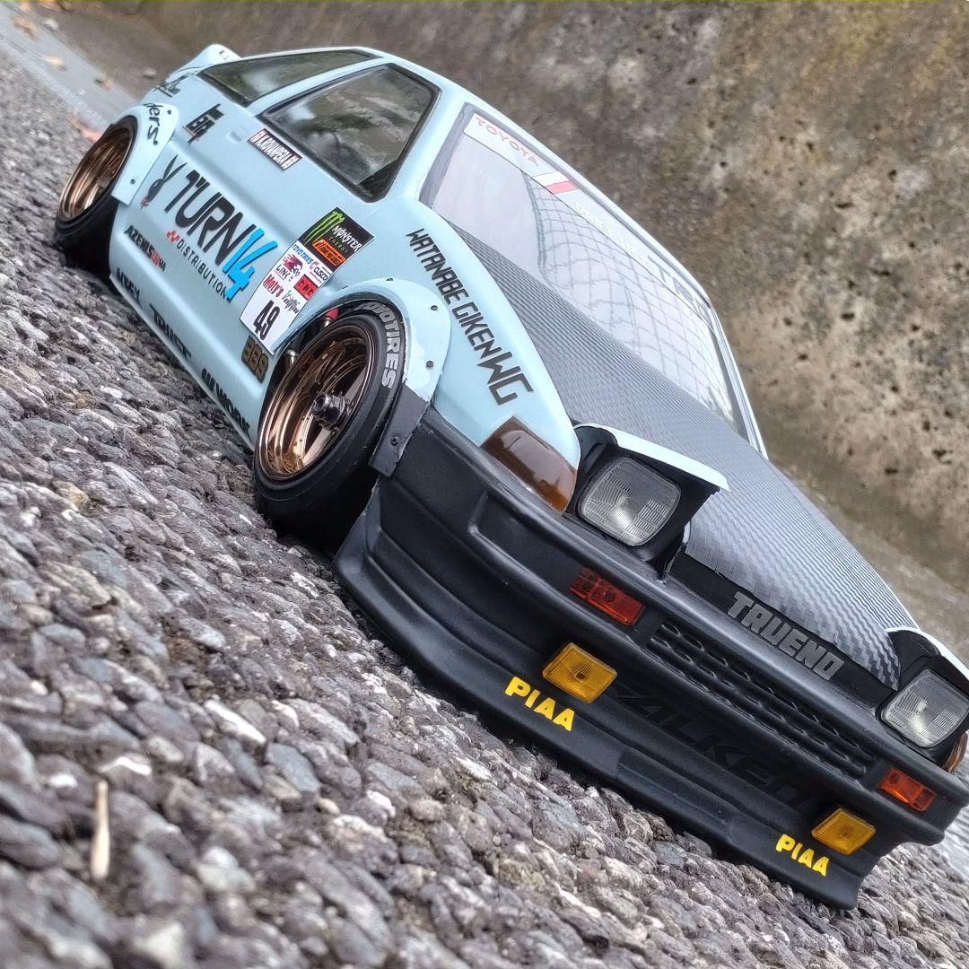 AE86 TRUENO 3DR ラジドリ ボディ D-CRAFTリトラ LED付