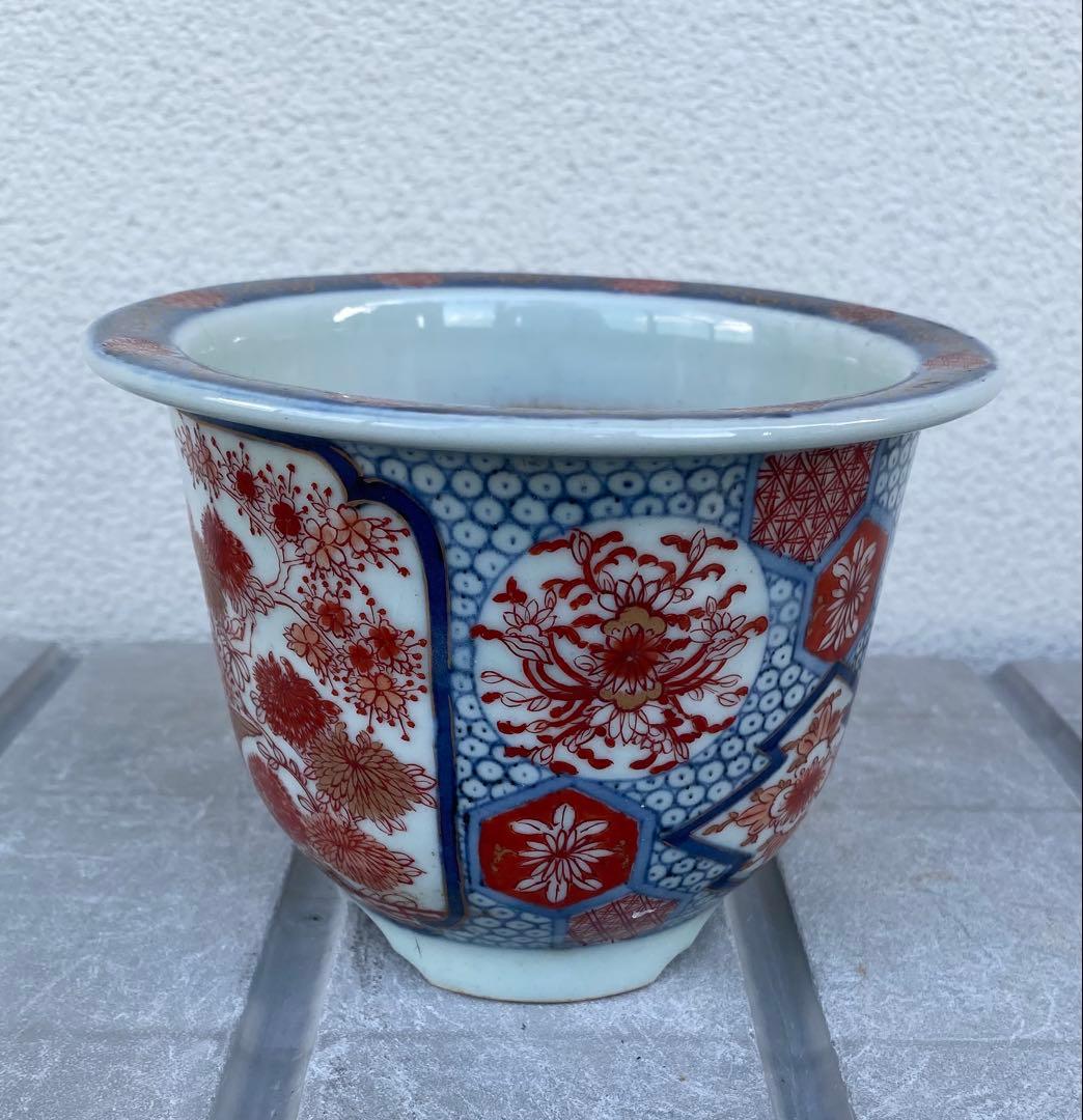 伊万里 丸形 盆栽鉢 植木鉢