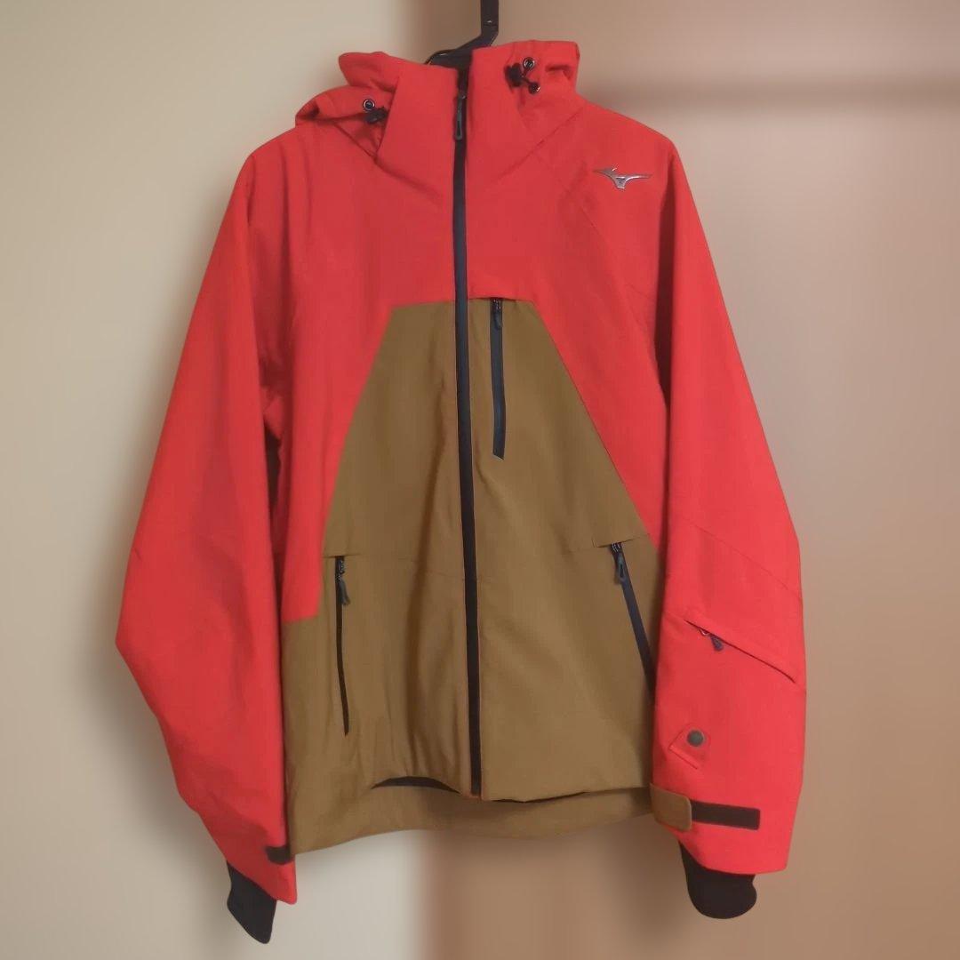 Mizuno スキーウェア Lサイズ 赤/茶色