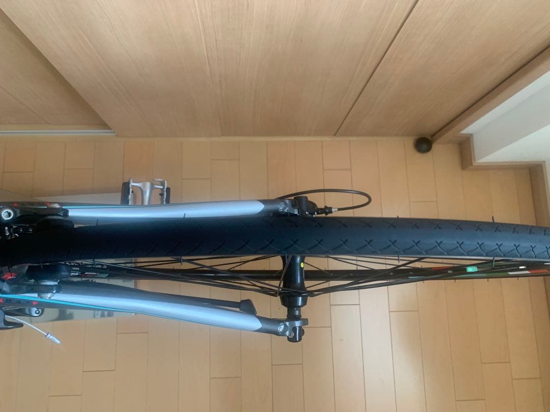 Bianchiグレー アルミフレーム ロードバイク 700C