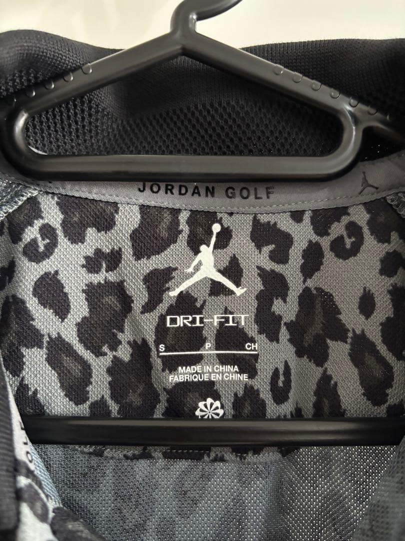 【新品】NIKE Jordan Golf DRI-FIT ヒョウ柄ポロシャツ S