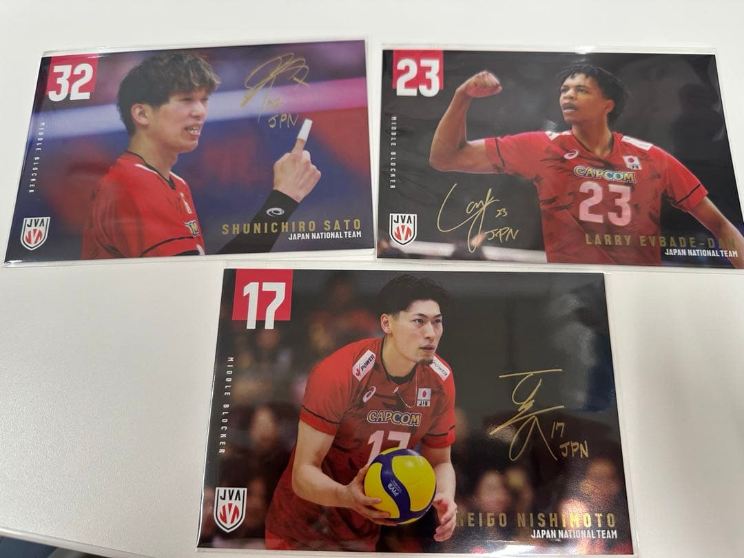 日本代表バレーボール選手 ポストカード