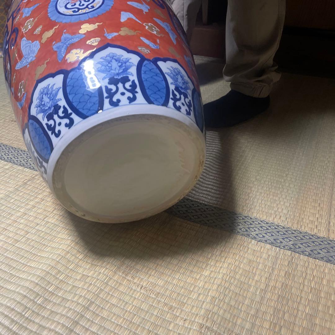 伝統的な日本の陶器花瓶　大型花瓶