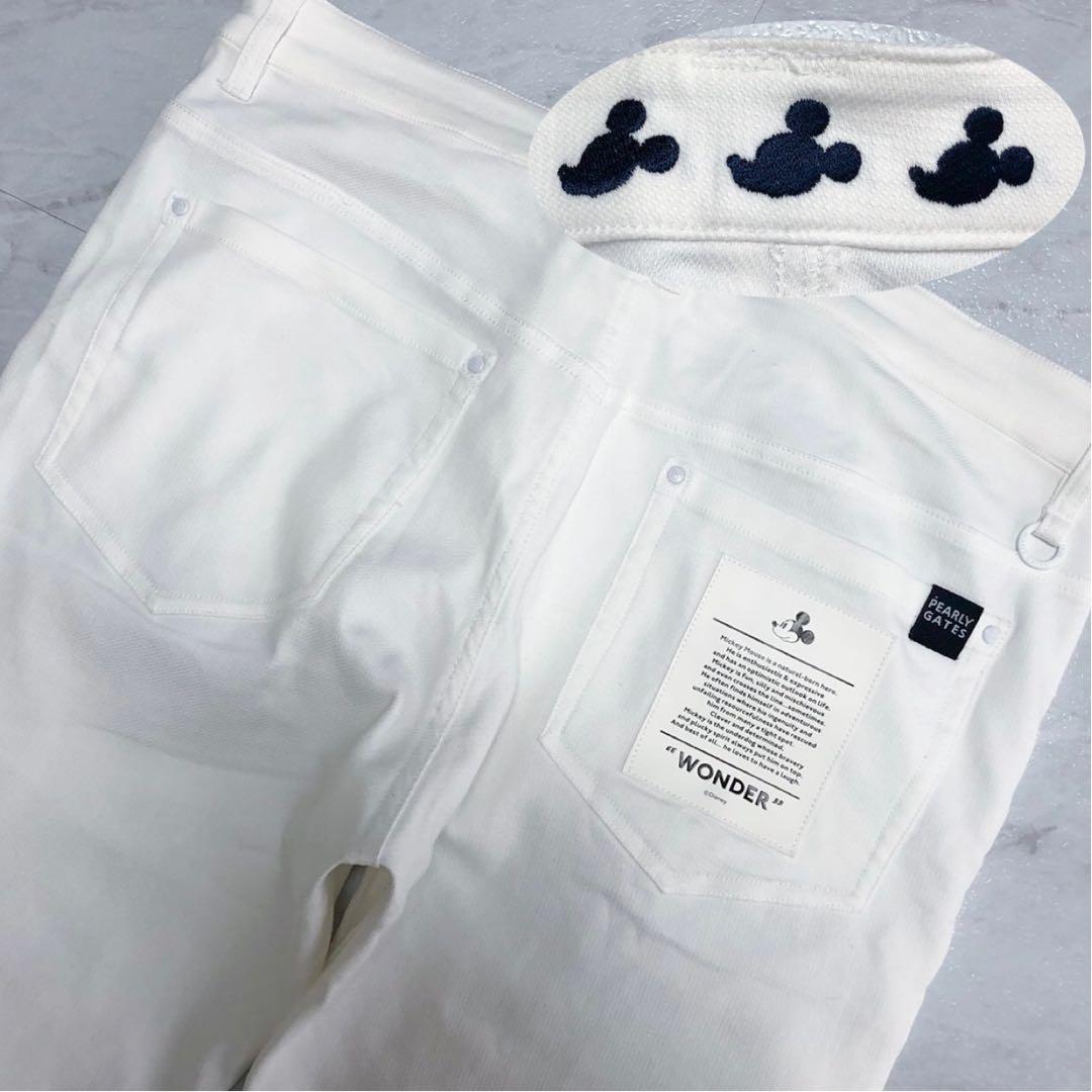 【近年モデル 美品】PEARLY GATES ロングパンツ ディズニー 白 6